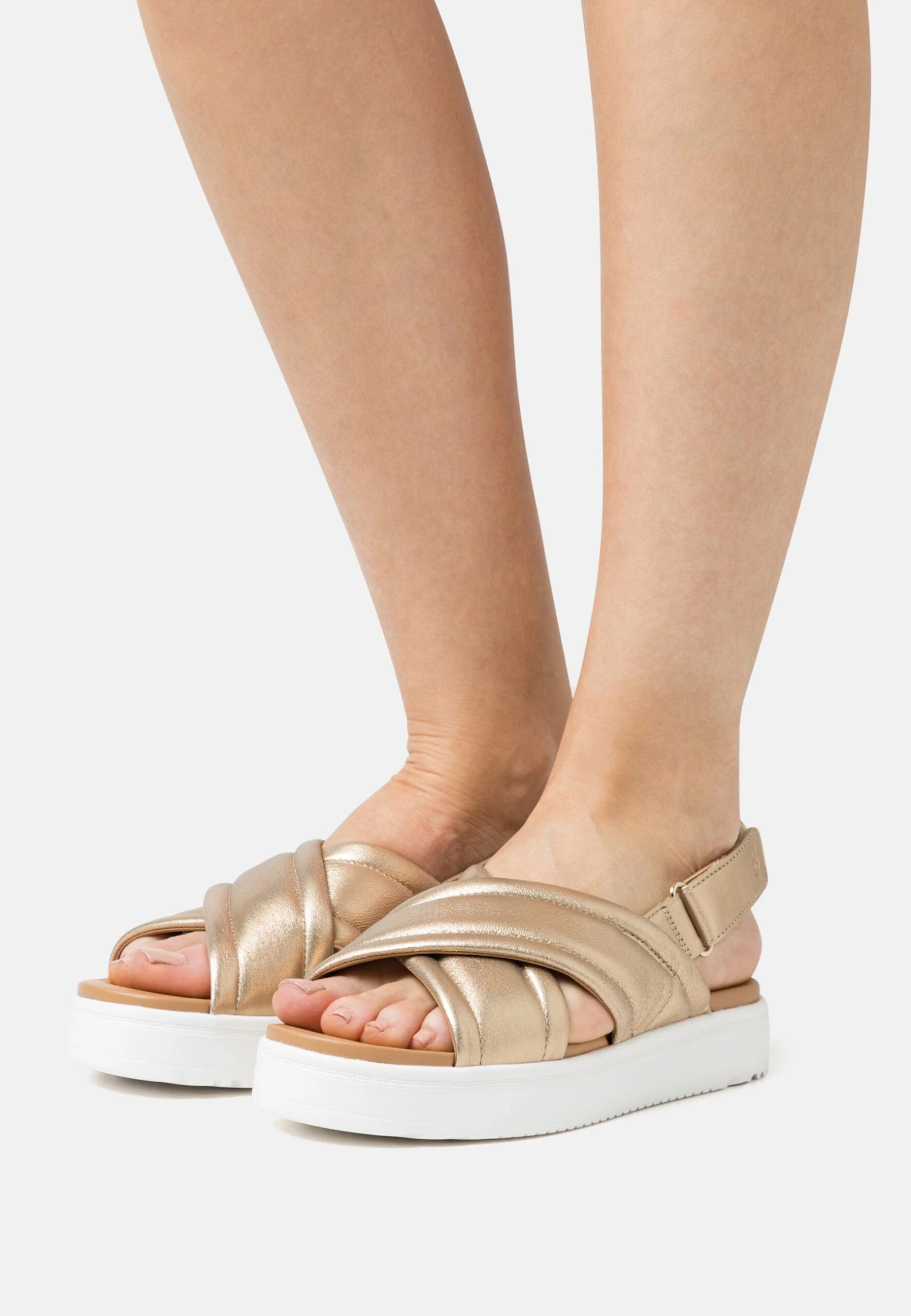 Ugg Zayne Slingback - Sandalen Met Plateauzool - Gold Metallic