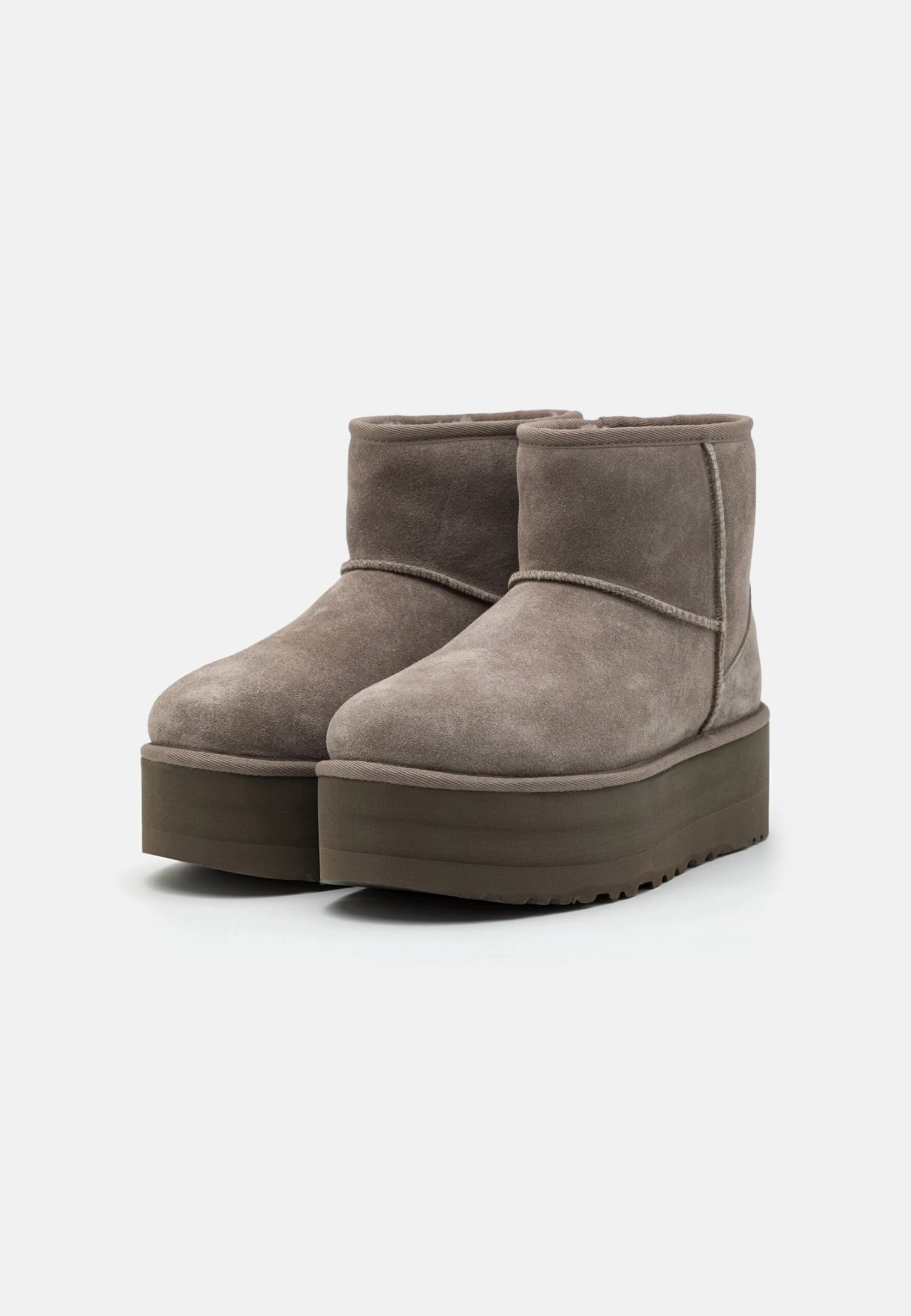 Ugg Classic Mini Platform - Enkellaarsjes Met Plateauzool - Smoke Plume - Afbeelding 3