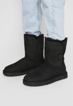 Ugg Bailey Button Ii - Korte Laarzen - Black