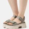Ugg Ashton Ankle - Sandalen Met Plateauzool - Moss Green