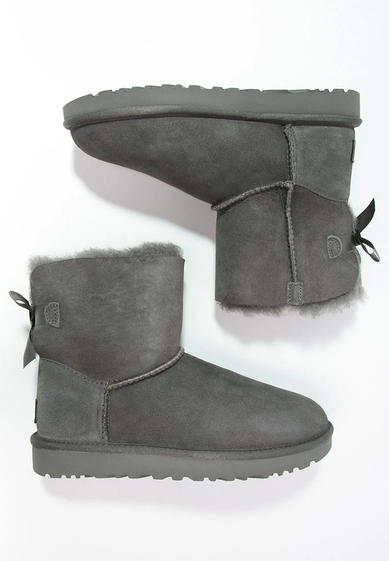 Ugg Mini Bailey Bow - Korte Laarzen - Grey - Afbeelding 3