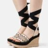 Ugg Abbot Ankle Wrap - Sandalen Met Hoge Hak - Black
